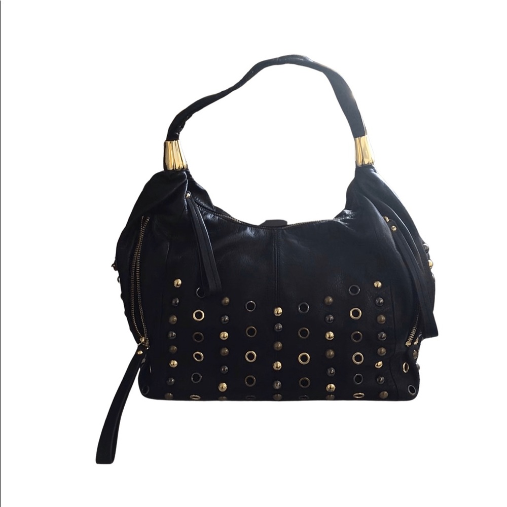 B. Makowsky Barbara Studded Hobo Bag